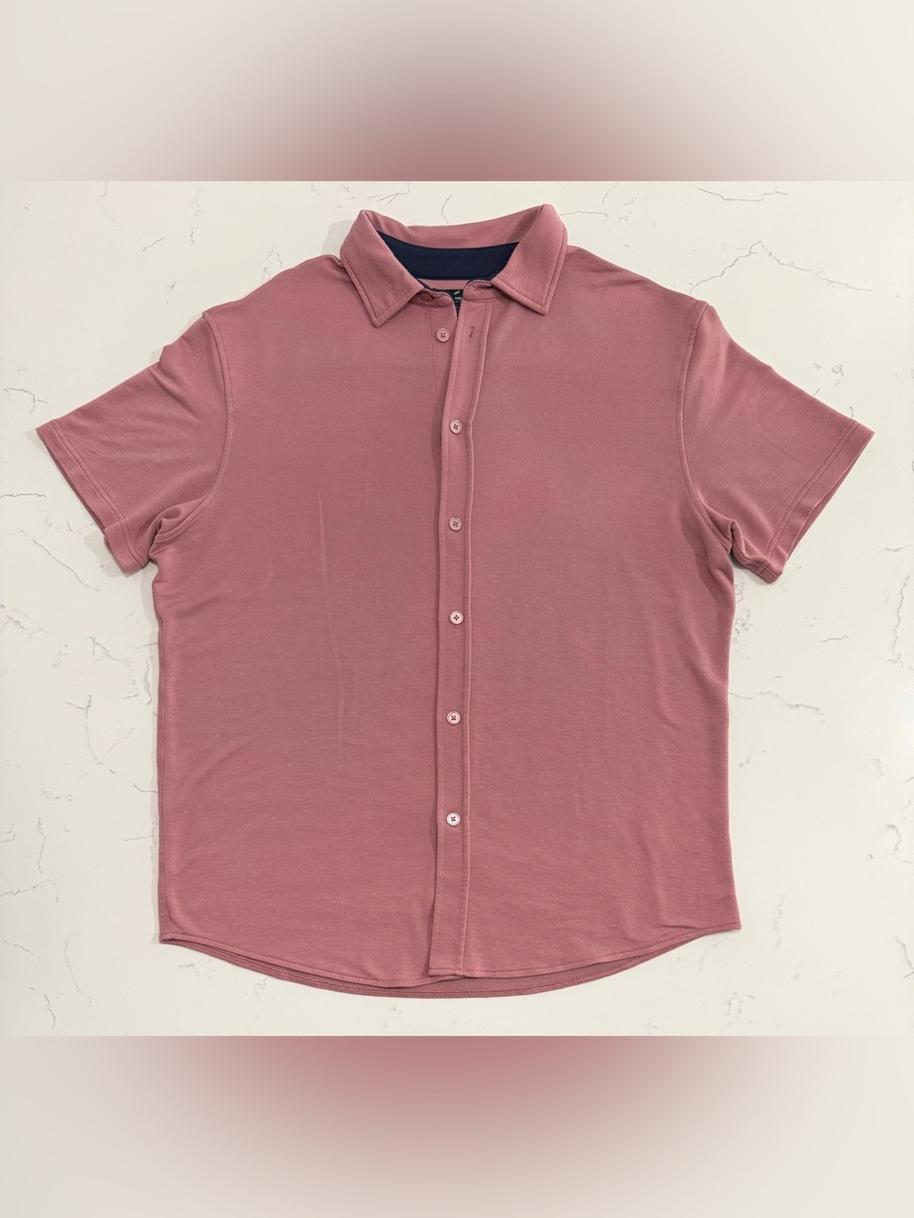 Daniel Hechter Paris Modal Blend Polo Shirt Mens Large Pink Stretch